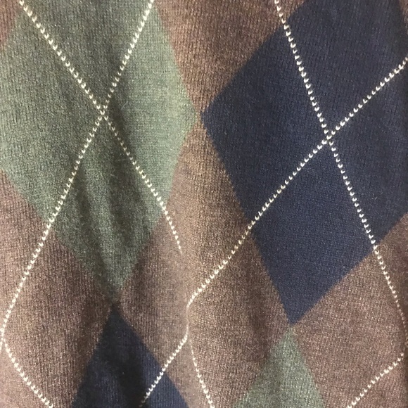 Croft&Barrow size xxl plaid sweater long sleeves grandpacore dark academia - Picture 3 of 7